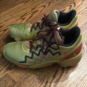 Green and Black Athletic Sneakers